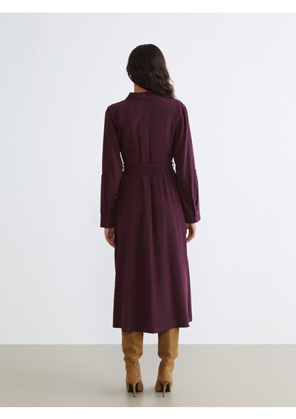 Yeni Sezon Beli Kemerli Gömlek Elbise fırsatları