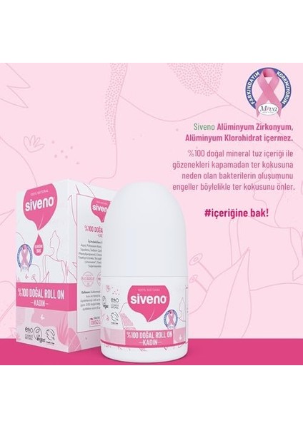 Siveno Doğal 50 ml Kadın Roll-On modelleri