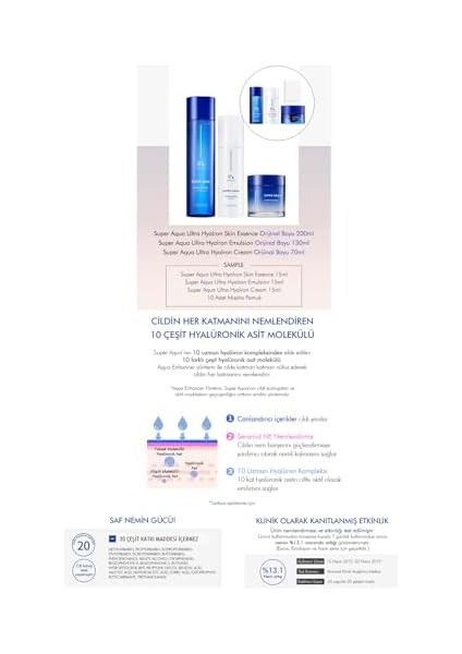 Mıssha 10 Farklı Hyalüronik Asit Kompleksi Içeren Yoğun Nemlendirici Set Super Aqua Ultra Hyalron Set modelleri