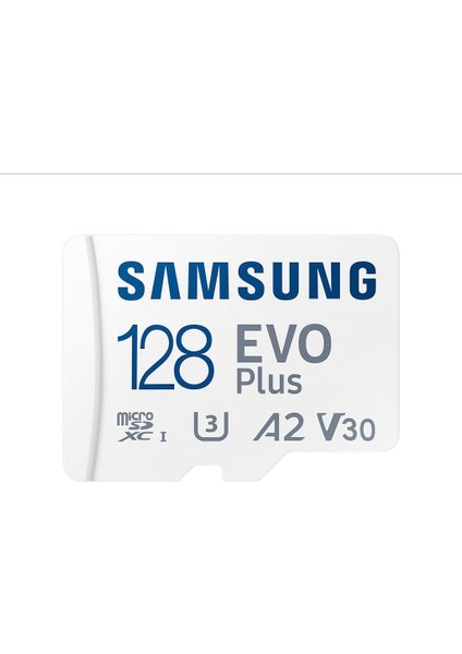 Evo Plus Microsdxc Hafıza Kartı 128 Gb, 160 Mb/s, U3, V30, A2, ‎MB-MC128SA/TR (2024 Serisi) Beyaz