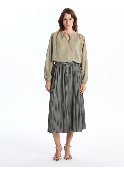 Yeni Sezon Bağlamalı Yaka Dokulu Kadın Bluz fiyatları