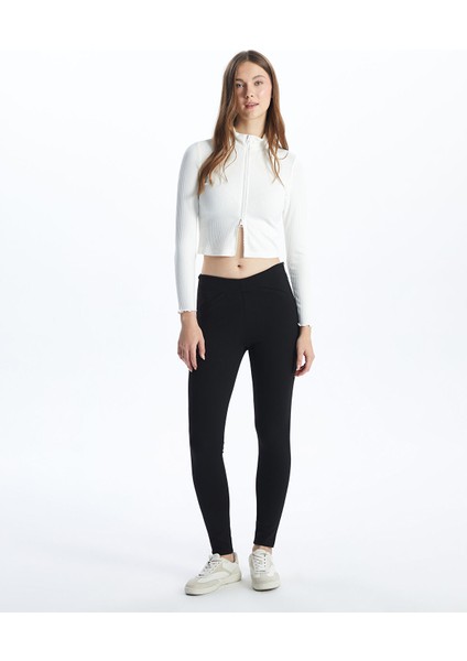 Yeni Sezon Beli Lastikli Kadın Tayt