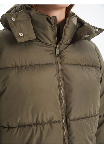 Yeni Sezon Kapüşonlu Kadın Şişme Mont modelleri