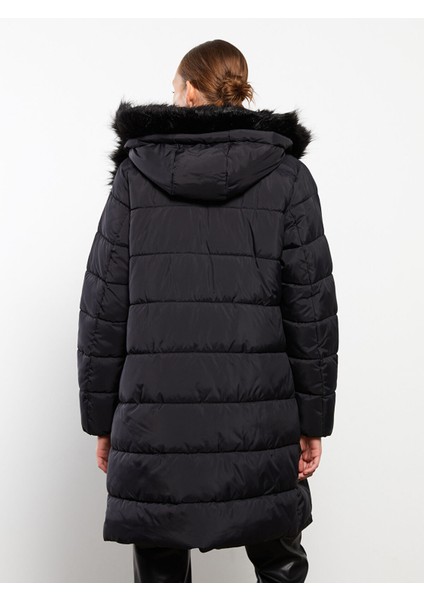 Yeni Sezon Kadın Kapüşonlu Düz Şişme Mont indirimleri