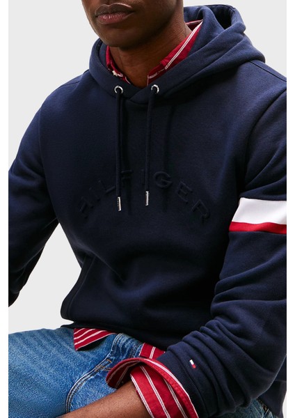 Pamuklu Regular Fit Logolu Kapüşonlu Sweat Erkek Sweat MW0MW40479 Dw5 fiyatları