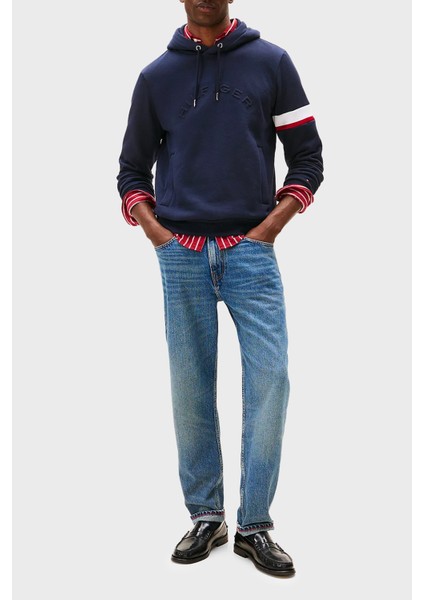 Pamuklu Regular Fit Logolu Kapüşonlu Sweat Erkek Sweat MW0MW40479 Dw5 modelleri