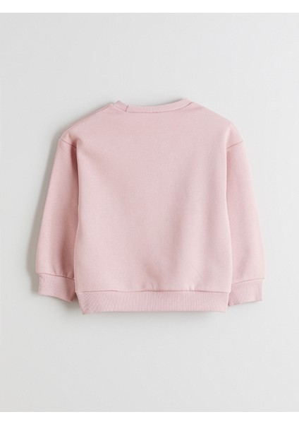 Yeni Sezon Bisiklet Yaka Stitch Baskılı Kız Çocuk Sweatshirt indirimleri