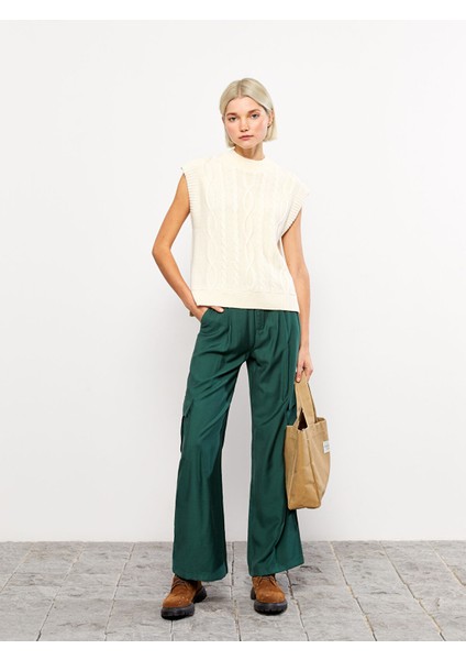 Yeni Sezon Bisiklet Yaka Kendinden Desenli Kadın Süveter fiyatları