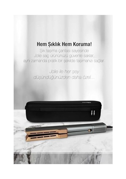 Fantom Jolie HS1600 Hava Üflemeli Dijital Isı Göstergeli Iyon Etkili Saç Düzleştirici Antrasit fiyatları