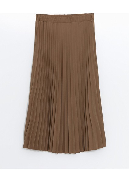 Yeni Sezon Beli Lastikli Kadın Pileli Etek indirimleri