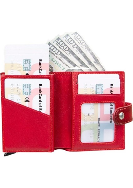 Palertag Deri Cüzdan, Apple Airtag Uyumlu Kırmızı indirimleri