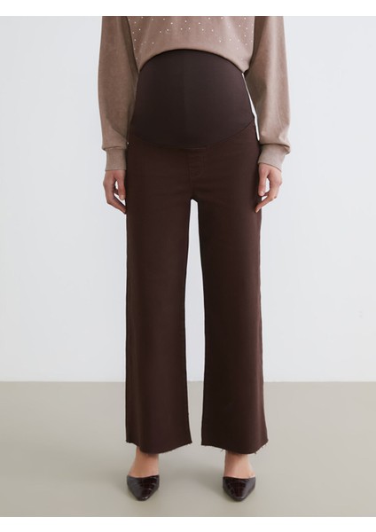 Yeni Sezon Karın Panelli Wideleg Hamile Jean Pantolon fiyatları