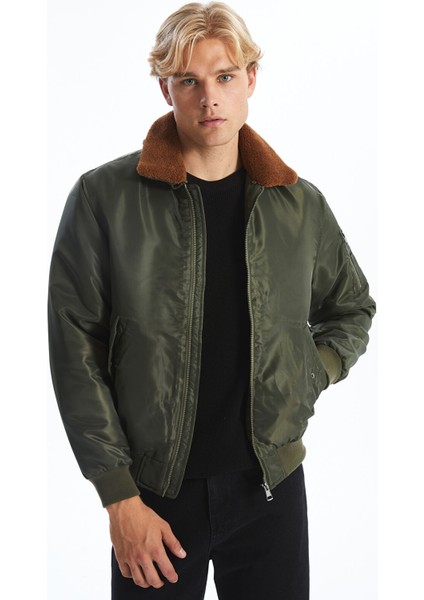 Yeni Sezon Standart Kalıp Kürk Yaka Erkek Mont