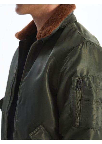 Yeni Sezon Standart Kalıp Kürk Yaka Erkek Mont modelleri