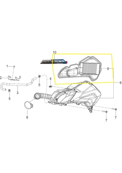 ADV125 Hava Filtresi Içi Orjinal