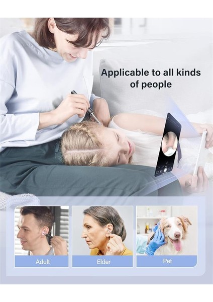 T5 3MP KAMERA 3.5MM LENS ŞARJLI WIFI GÖRÜNTÜLÜ KULAK TEMİZ fırsatları