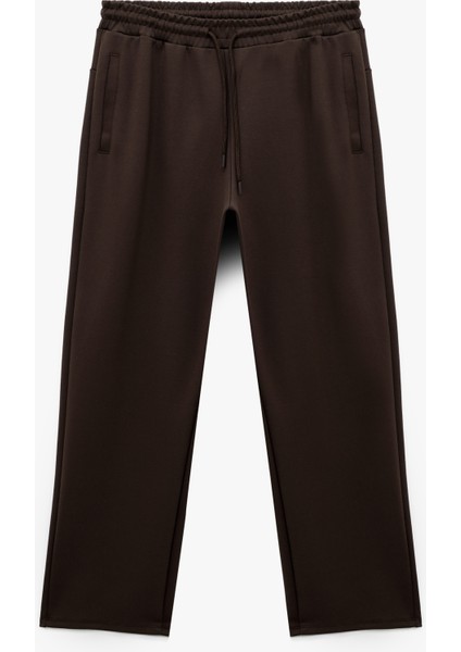 Rahat Kalıp Cepli Pamuklu Beli Bağcıklı Spor Eşofman Altı