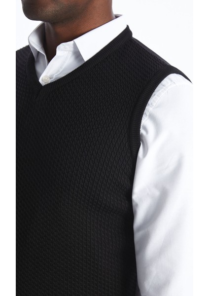 Yeni Sezon Standart Kalıp V Yaka Erkek Triko Süveter fırsatları