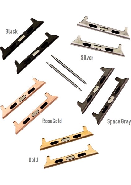 Apple Watch Uyumlu Deri Kordon 42-44-45MM Rst1 Siyah fırsatları