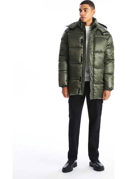 Yeni Sezon Rahat Kalıp Kapüşonlu Erkek Şişme Mont fiyatları