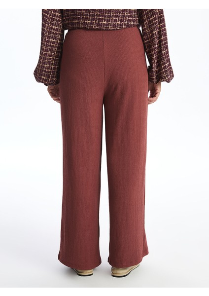 Yeni Sezon Beli Lastikli Düz Geniş Paça Kadın Pantolon fırsatları