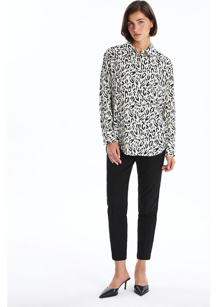 Yeni Sezon Desenli Uzun Kollu Kadın Gömlek fiyatları