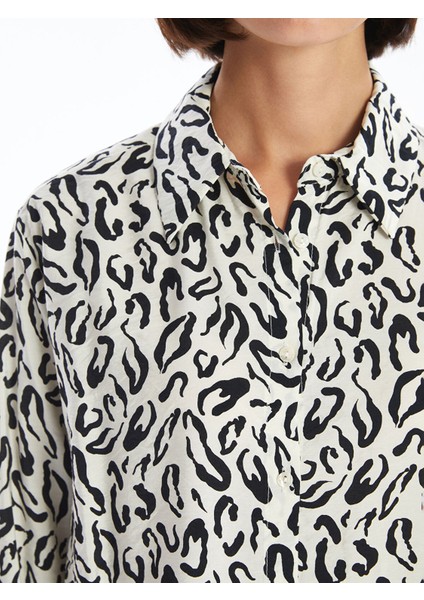 Yeni Sezon Desenli Uzun Kollu Kadın Gömlek modelleri