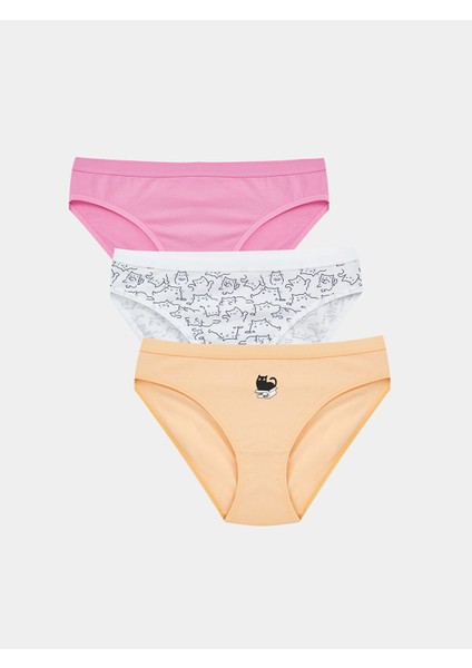 Yeni Sezon Baskılı Bikini Külot 3'lü