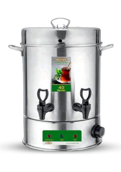 60 Bardak Sultan Çay Otomatı Semaver Inoks