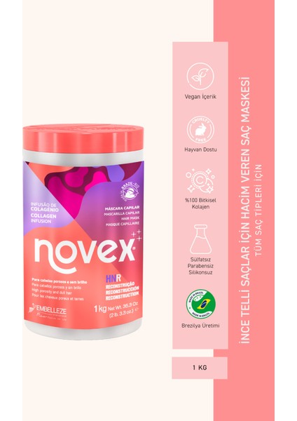 Collagen Infusion - Ince Telli Saçlar Için Hacim Veren Kolajen Saç Maskesi 1kg modelleri