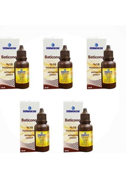 Batikon Antiseptik Çözelti 50ML - 5 Adet