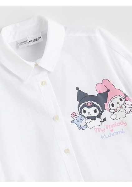 Yeni Sezon My Melody ve Kuromi Baskılı Kız Çocuk Gömlek fiyatları