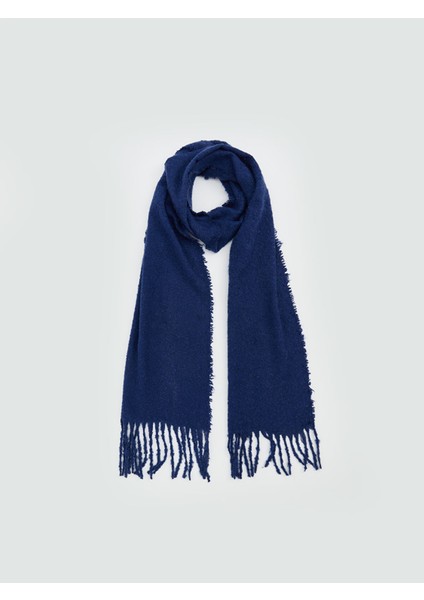 Yeni Sezon Düz Püsküllü Kadın Atkı