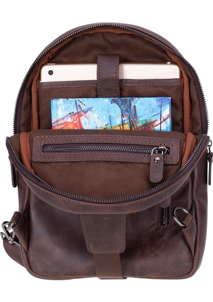 Blake Gerçek Deri Çapraz Çanta Antik Koyu Kahve modelleri