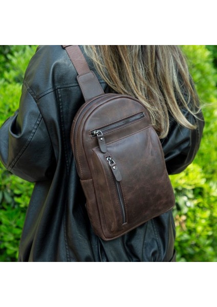 Blake Gerçek Deri Çapraz Çanta Antik Koyu Kahve fırsatları