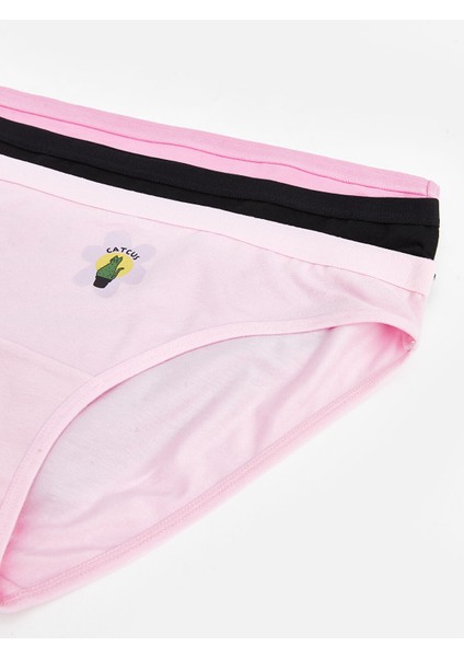 Yeni Sezon Baskılı Bikini Külot 3'lü modelleri