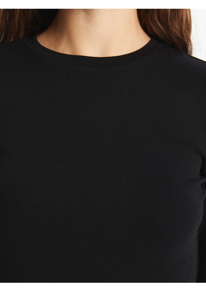 Yeni Sezon Bisiklet Yaka Düz Uzun Kollu Kadın Body modelleri