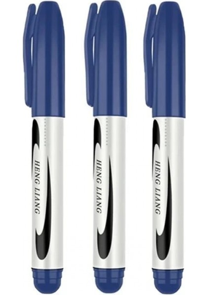 3 Adet Mavi Koli Kalemi - Çuval- Tahta Kalemi