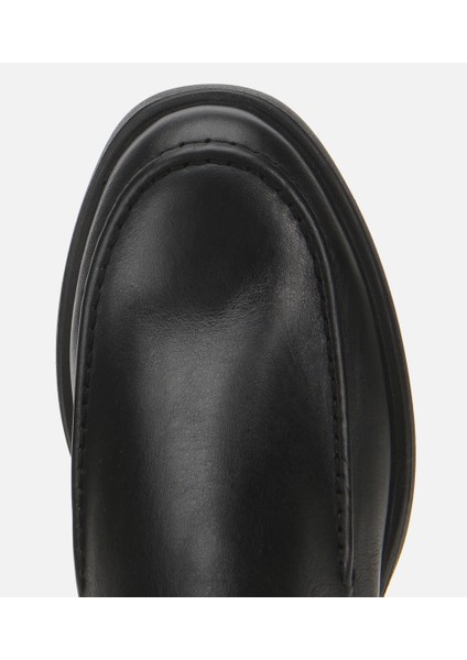 01BOH312810A100 KADIN Deri Siyah Lastik Detaylı Topuklu Bot indirimleri