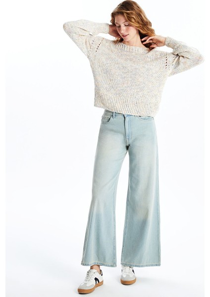 Yeni Sezon Kayık Yaka Ajurlu Kadın Triko Kazak fiyatları