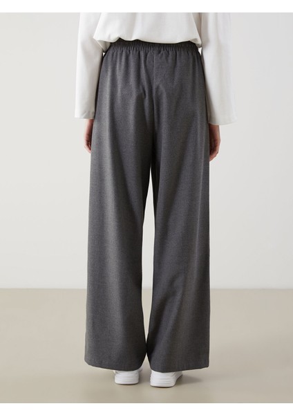 Yeni Sezon Beli Lastikli Geniş Paça Kadın Pantolon fırsatları