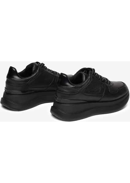 Kadın Siyah Hakiki Deri Spor Ayakkabı 5K2SA34413 fırsatları