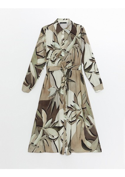 Yeni Sezon Desenli Uzun Kollu Kadın Gömlek Elbise indirimleri