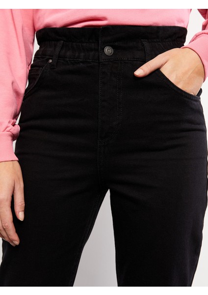 Yeni Sezon Kadın Mom Fit Düz Jean Pantolon modelleri