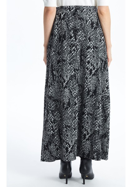 Yeni Sezon Beli Lastikli Desenli Kadın Etek fırsatları