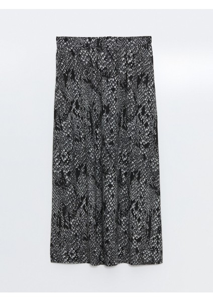 Yeni Sezon Beli Lastikli Desenli Kadın Etek indirimleri