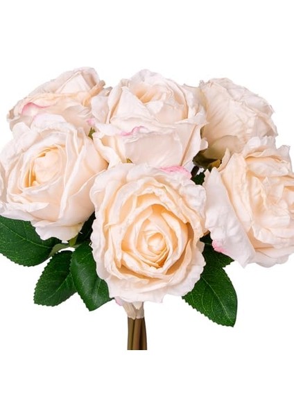 Yapay Çiçek Gül 6&apos;lı Demet Krem 37 Cm. fiyatları