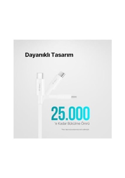 Type-C To Type-C 30CM 65W Pd/qc Hızlı Şarj/ Kablosu 2DK47B Beyaz fiyatları