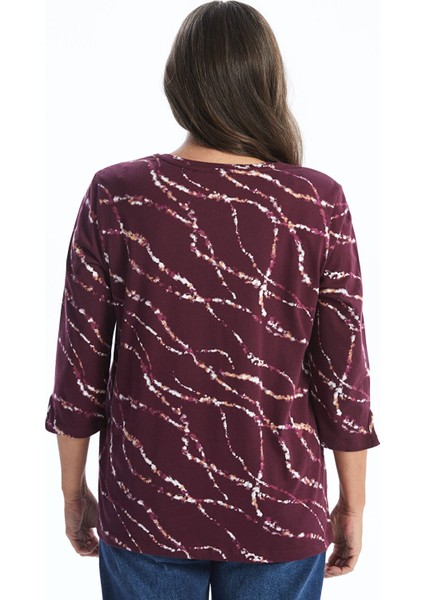 Yeni Sezon V Yaka Desenli Kadın Bluz fırsatları