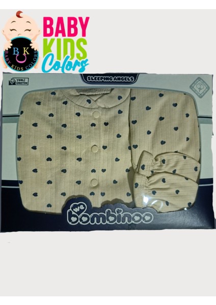 Fitilli Kumaşa 5'li Kalp Baskılı Hastahane Çıkışı Kutulu